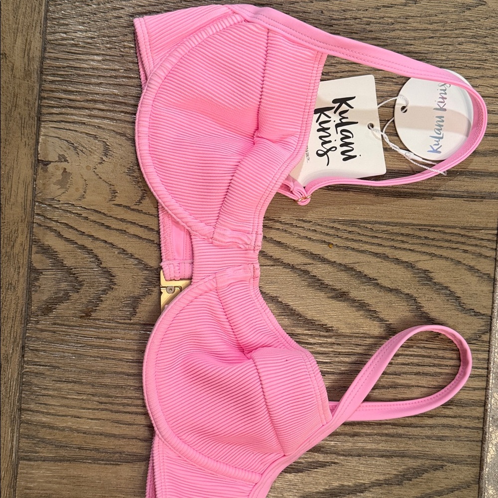 Kulani Kinis Ditzy underwire top in Taffy Pink - Picture 5 of 6